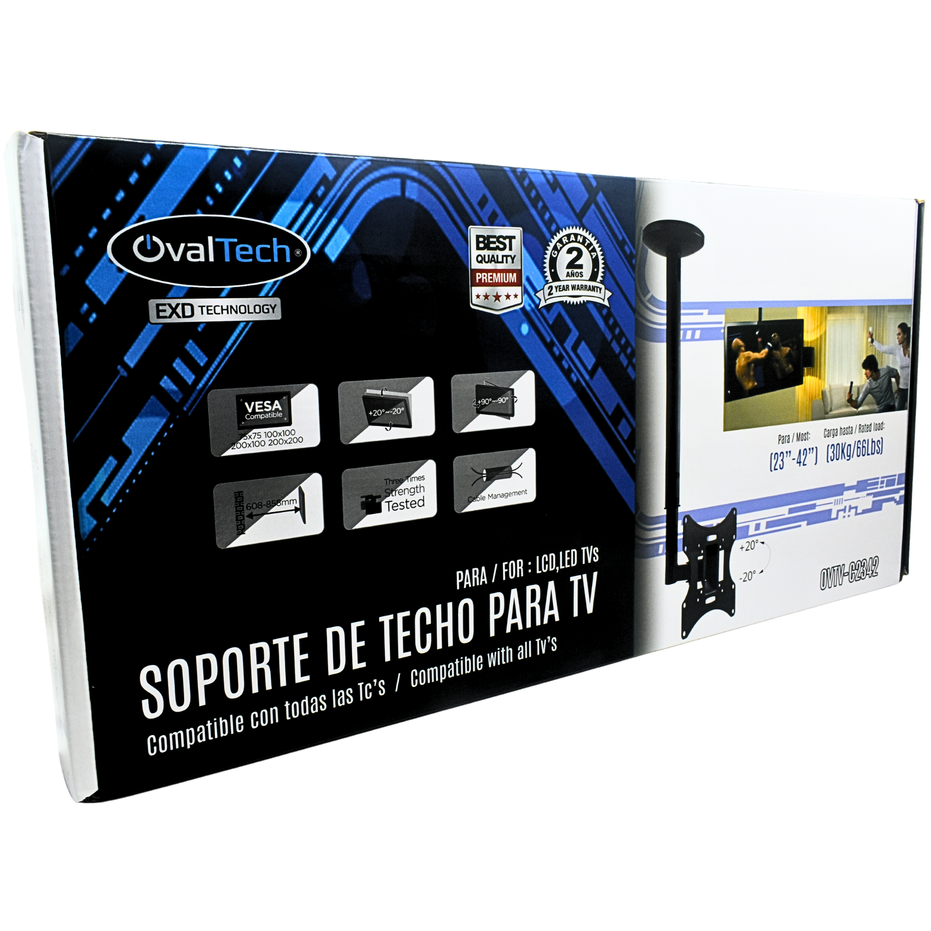 Soporte Para Tv De Techo 23-42  50 - 85 Cm 30kg con Ofertas en