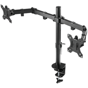 OVM-D1332 Soporte DUAL de Brazo para Monitor LCD de 13" a 32" (Resistencia 8kgs) Marca Ovaltech