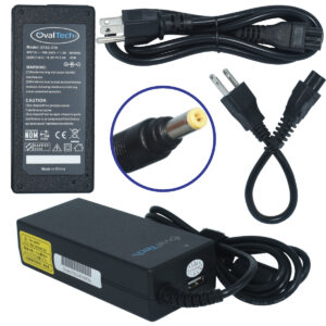 OTAC-E50 Adaptador para Computadora Portatil 18.5V/3.5AH C/Blister + USB Marca OvalTech