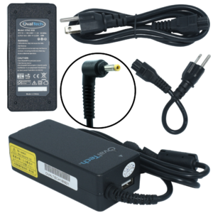 OTAC-E68 Adaptador para Computadora Portatil 45W 20V/2.25A + USB Marca OvalTech