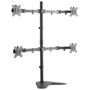 OVME-Q1332 Soporte QUAD de Escritorio para 4 Monitores LCD de 13inch a 32inch (Resistencia 8kgs) Marca Ovaltech